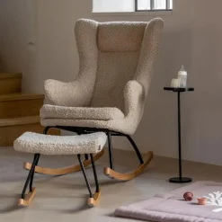 Fauteuil d'allaitement luxe bouclettes