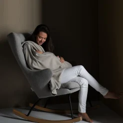 Fauteuil d'allaitement luxe sand grey