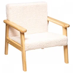 Fauteuil enfant basile bouclette écru