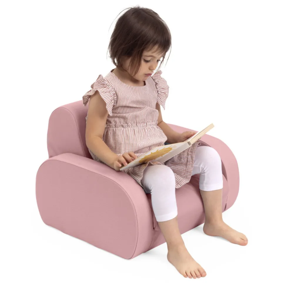 Fauteuil twist dusty pink