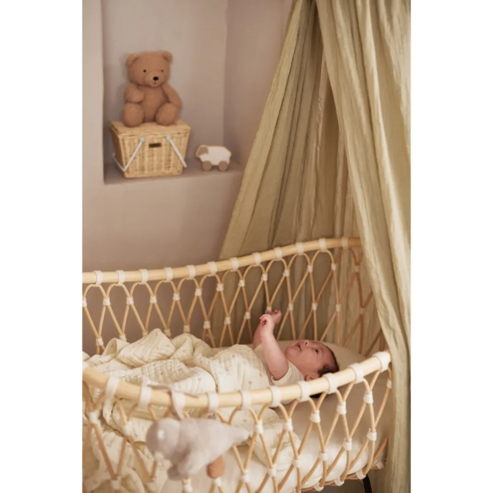 Flèche de lit pour ciel de lit 155 cm en fixation par clip white