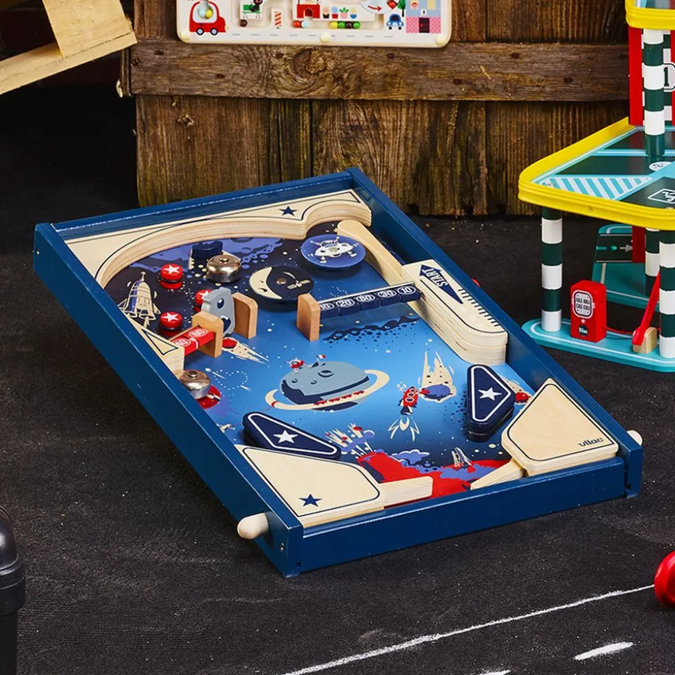 Flipper en bois pour enfant espace