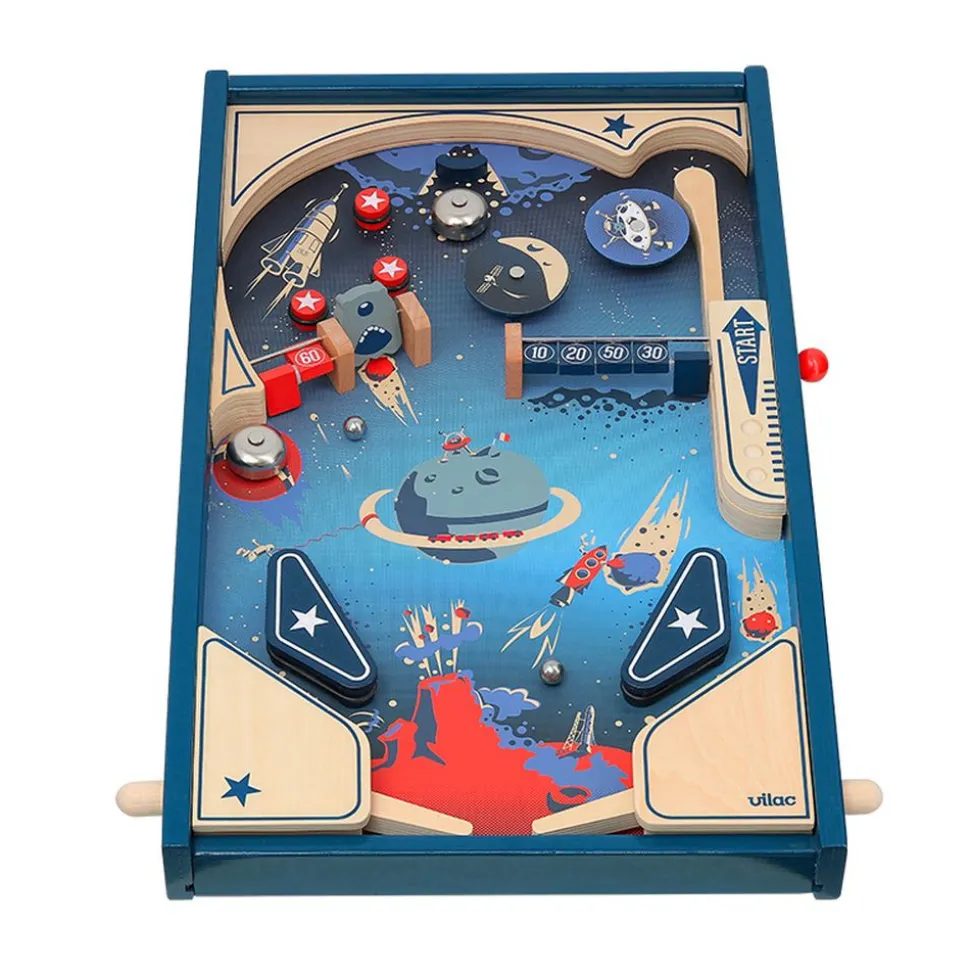 Flipper en bois pour enfant espace
