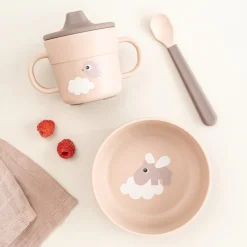 Foodie coffret premier repas happy clouds rose