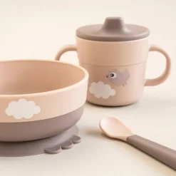 Foodie coffret premier repas happy clouds rose