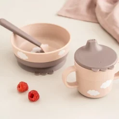 Foodie coffret premier repas happy clouds rose