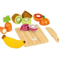 Fruits et légumes à découper jour de marché