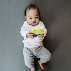 Gant de dentition en silicone souple pour bébé glüv lime