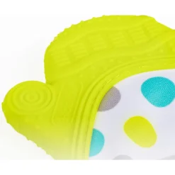Gant de dentition en silicone souple pour bébé glüv lime