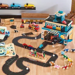Garage vintage en bois pour enfant vilacity