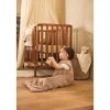 Gigoteuse bébé chaude sans manches 6-18 mois velvet milky coffee