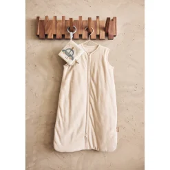Gigoteuse bébé chaude sans manches 3-6 mois velvet oatmeal