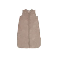 Gigoteuse bébé chaude sans manches 3-6 mois velvet milky coffee