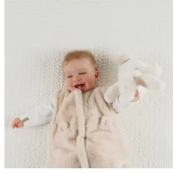 Gigoteuse bébé 70cm fausse fourrure beige mix and match