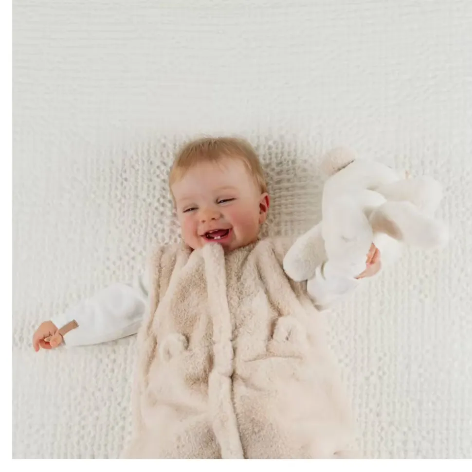 Gigoteuse bébé 70cm fausse fourrure beige mix and match