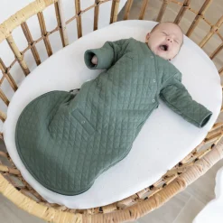 Gigoteuse bébé mi-saison 1-4 m pady quilted jersey vert