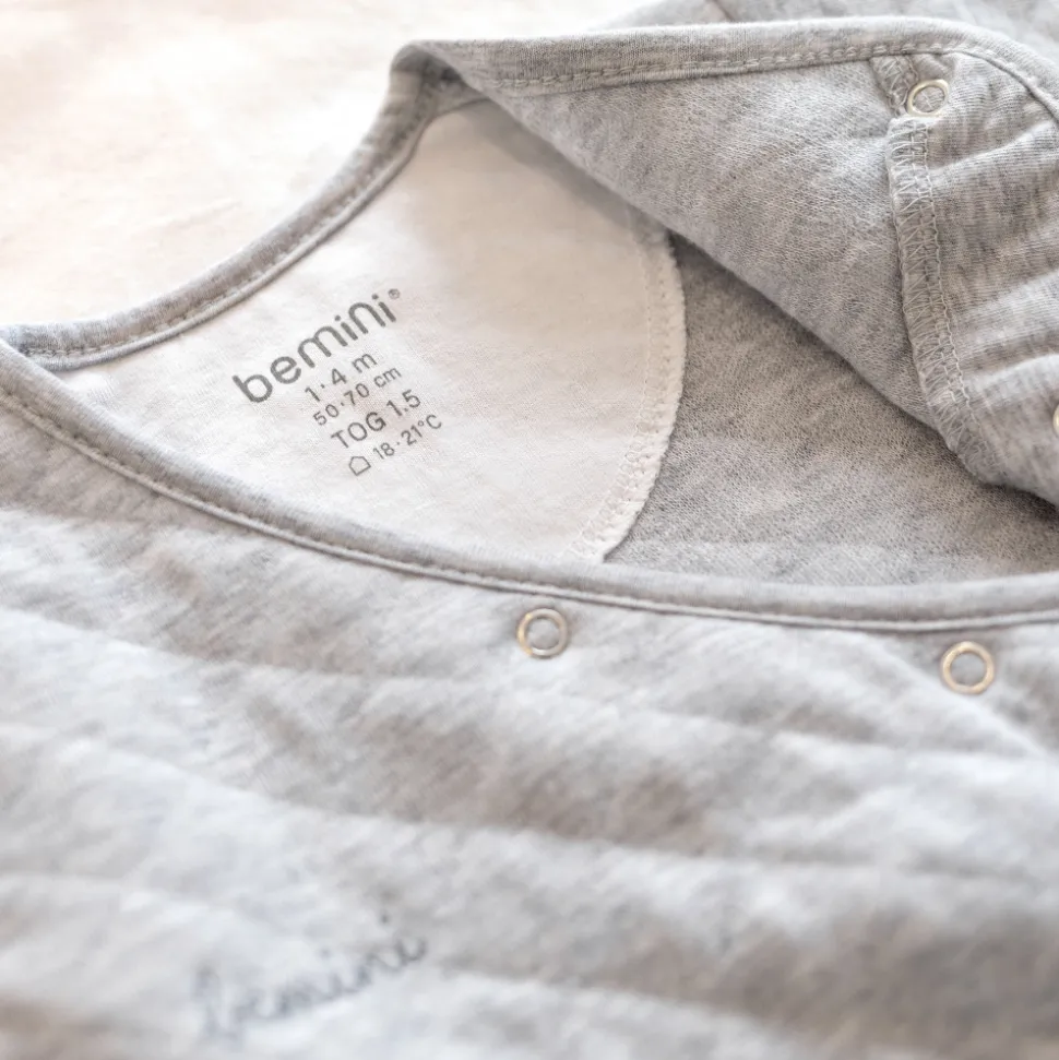 Gigoteuse bébé mi-saison 1-4 m pady quilted jersey mix grey