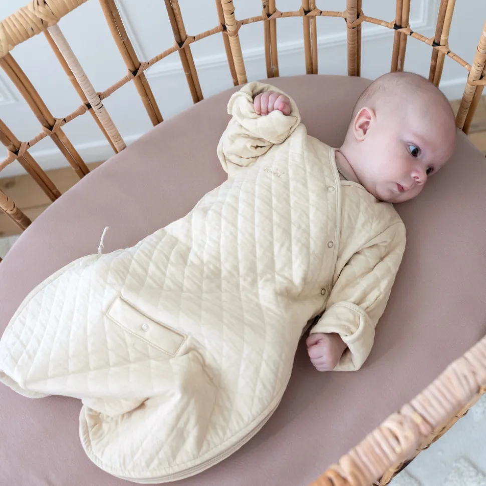Gigoteuse bébé mi-saison 1-4 m pady quilted jersey crème