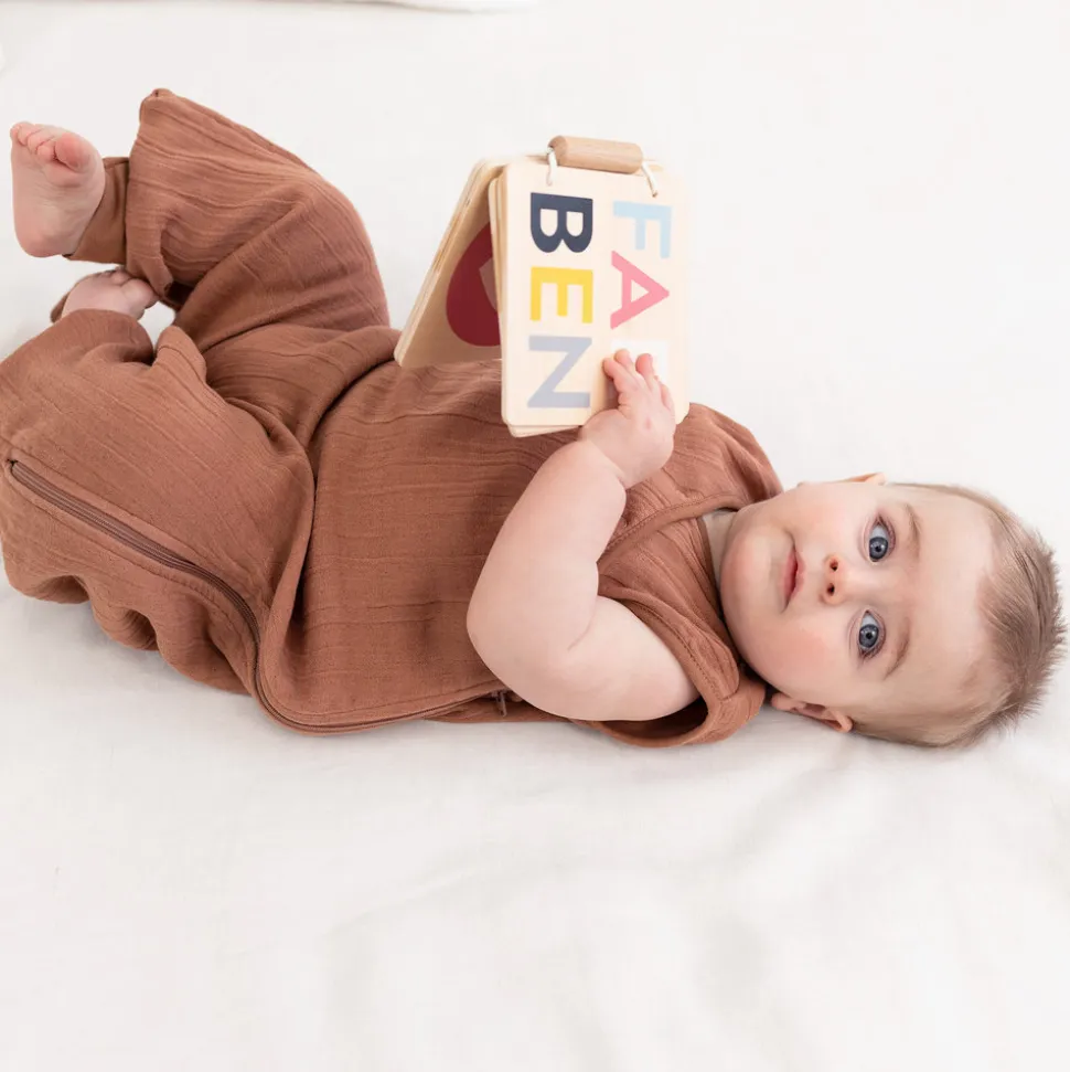 Gigoteuse bébé été 4-12 mois swaddle moka