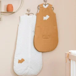 Gigoteuse 70 cm jacquard caramel