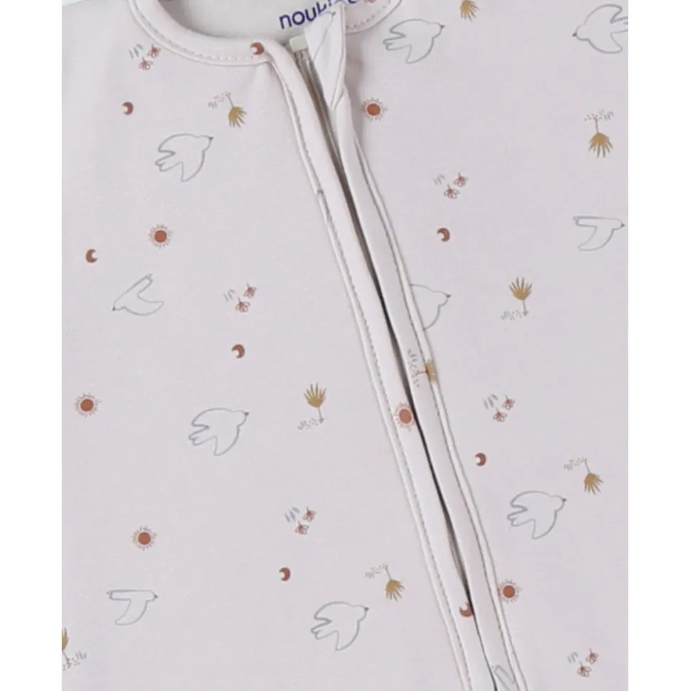 Gigoteuse 70cm jersey manches amovibles colombes du bonheur