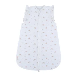 Gigoteuse 70cm, mousseline de coton bio, 1-6 mois - fleurs d'antan