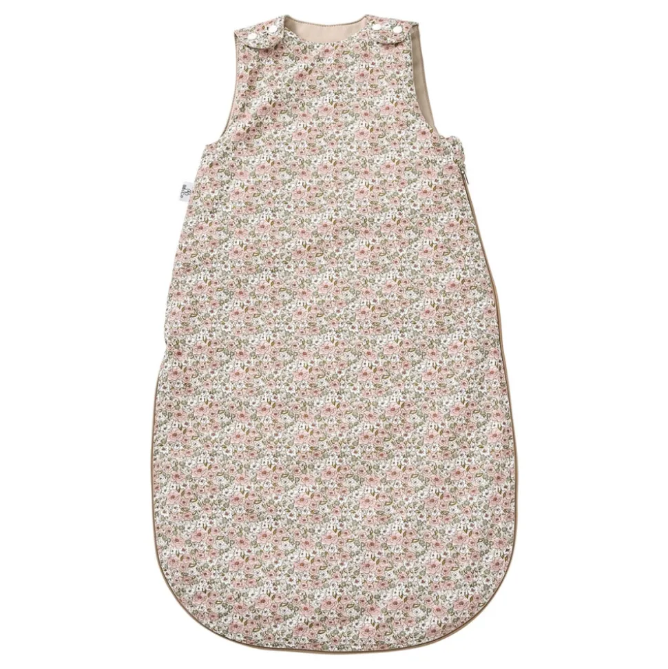 Gigoteuse coton liberty beige / rose afternoon tea 0-6 mois