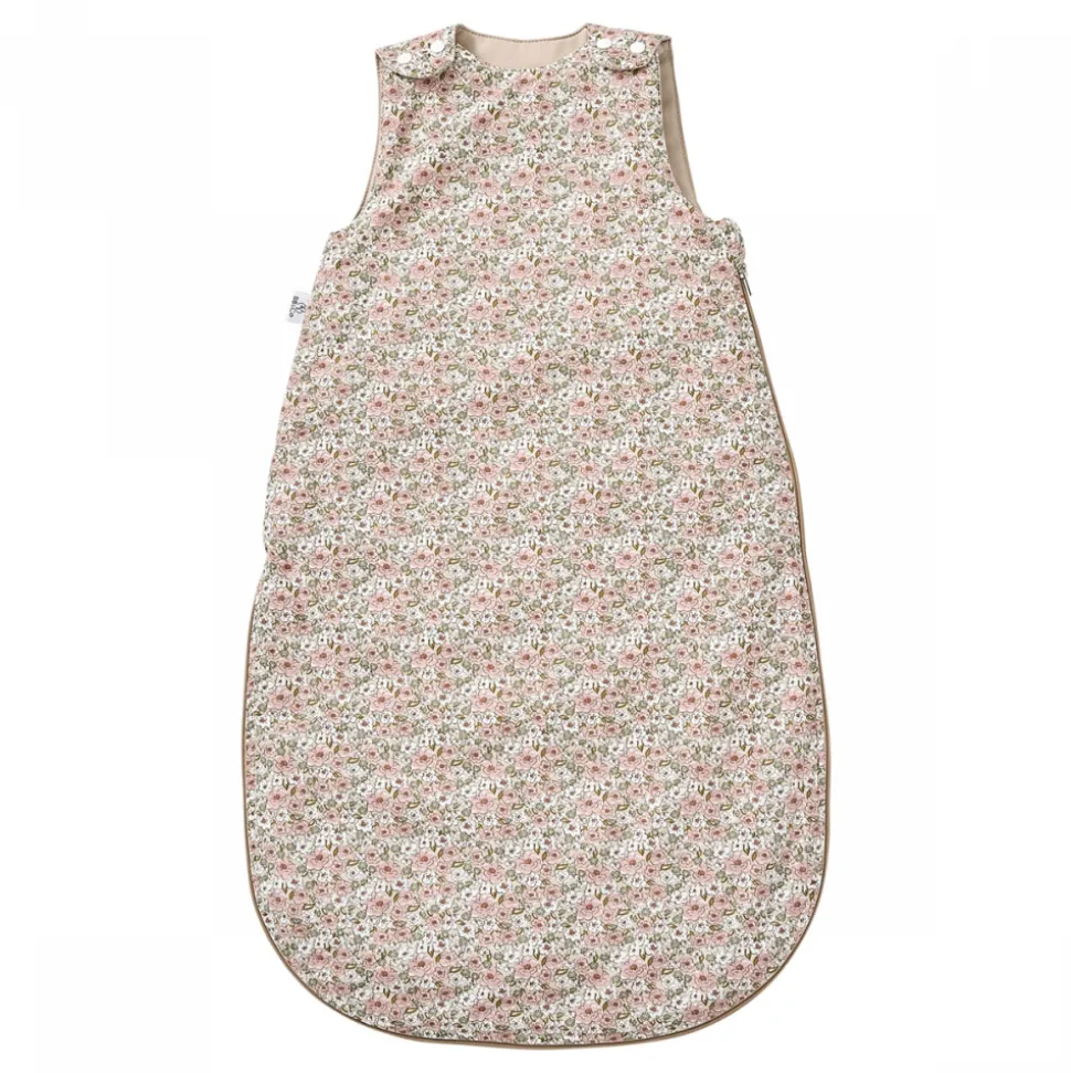 Gigoteuse coton liberty beige / rose afternoon tea 6-18 mois
