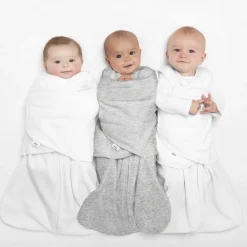 Gigoteuse d'emmaillotage été sleepsack 0-3 mois blanc
