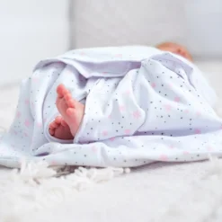 Gigoteuse d'emmaillotage été sleepsack 3-6 mois midnight moons pink