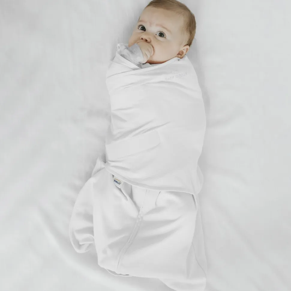 Gigoteuse d'emmaillotage été sleepsack 3-6 mois blanc