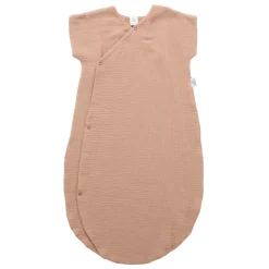 Gigoteuse d’été forme kimono double gaze mocha
