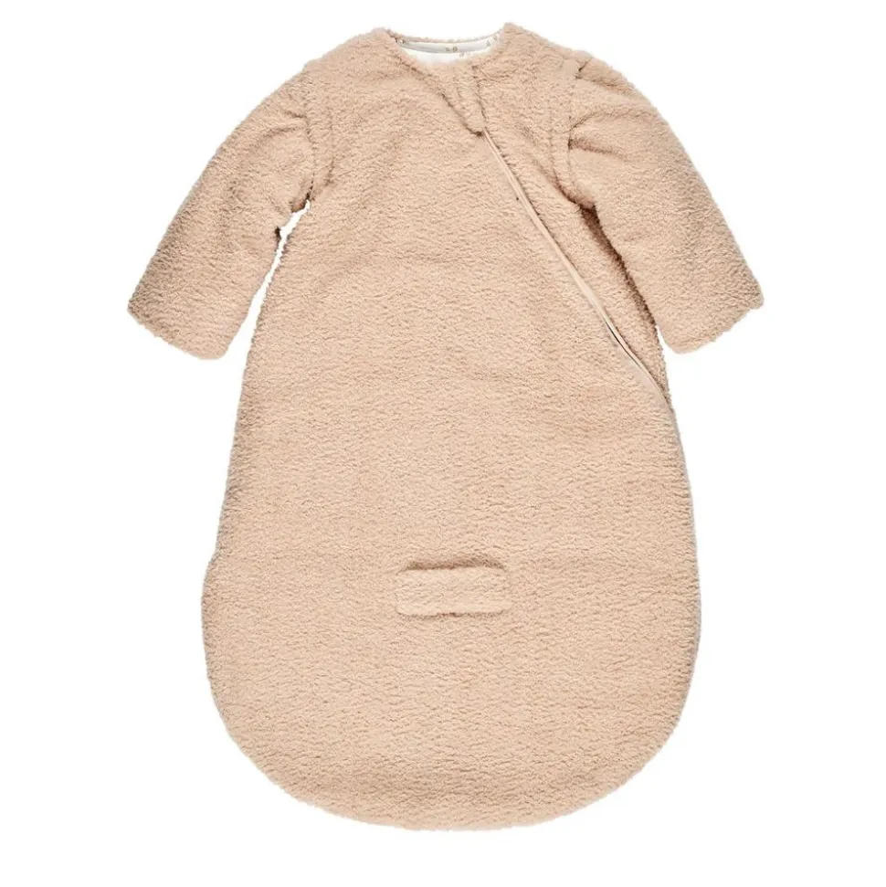 Gigoteuse hiver 0-6 mois manches détachable teddy bouclette beige