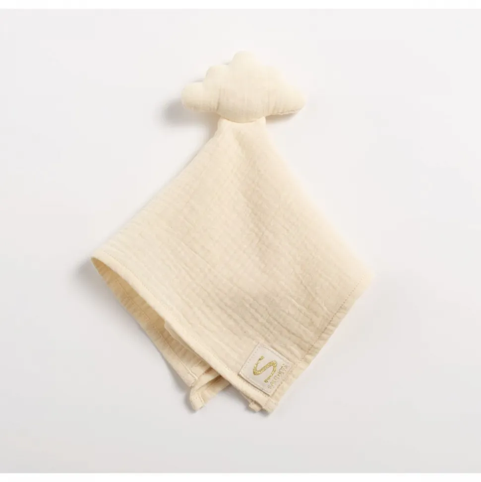 Gigoteuse 0-6 mois avec doudou mouchoir uni vanilla
