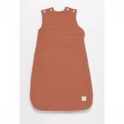 Gigoteuse 0-6 mois avec doudou mouchoir uni terracotta
