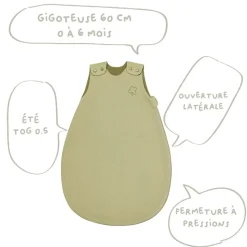 Gigoteuse naissance 0-6 mois tilleul trèfle