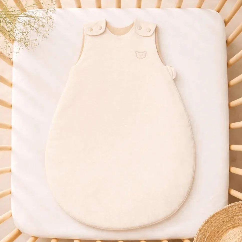 Gigoteuse naissance été sable ourson - 65cm
