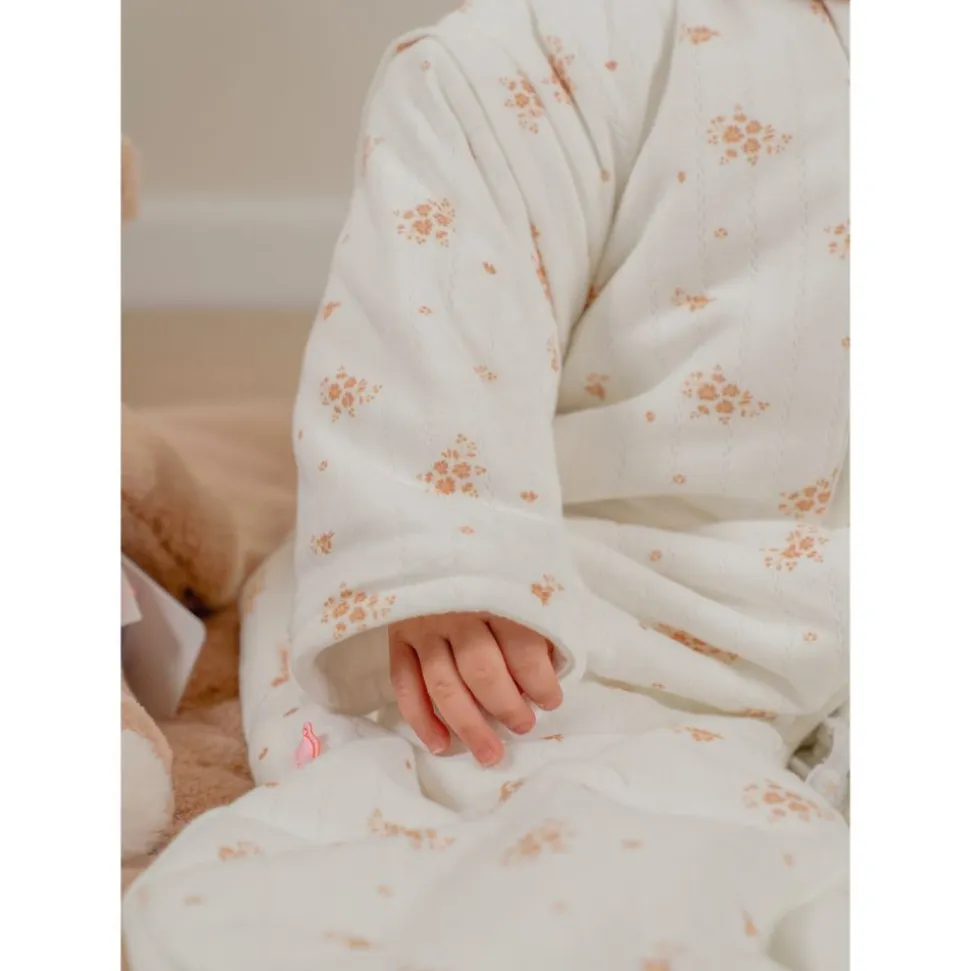 Gigoteuse nomade 70cm, coton bio, 1-6 mois - fleurs d'antan