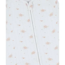 Gigoteuse nomade 100cm, coton bio, 6-24 mois, fleurs d'antan