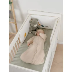 Gigoteuse nomade 70cm, mousseline de coton bio, 1-6 mois - beige
