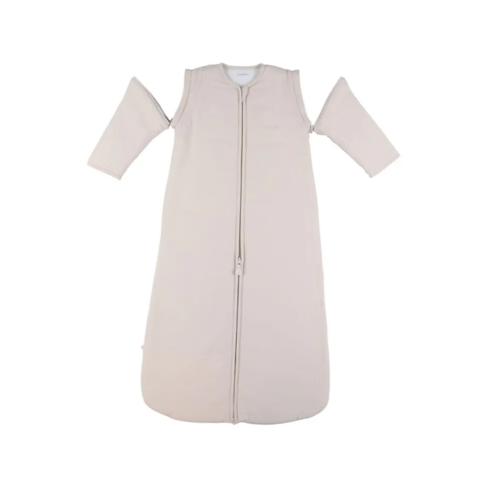 Gigoteuse nomade 100cm, mousseline de coton bio, 6-24 mois - beige