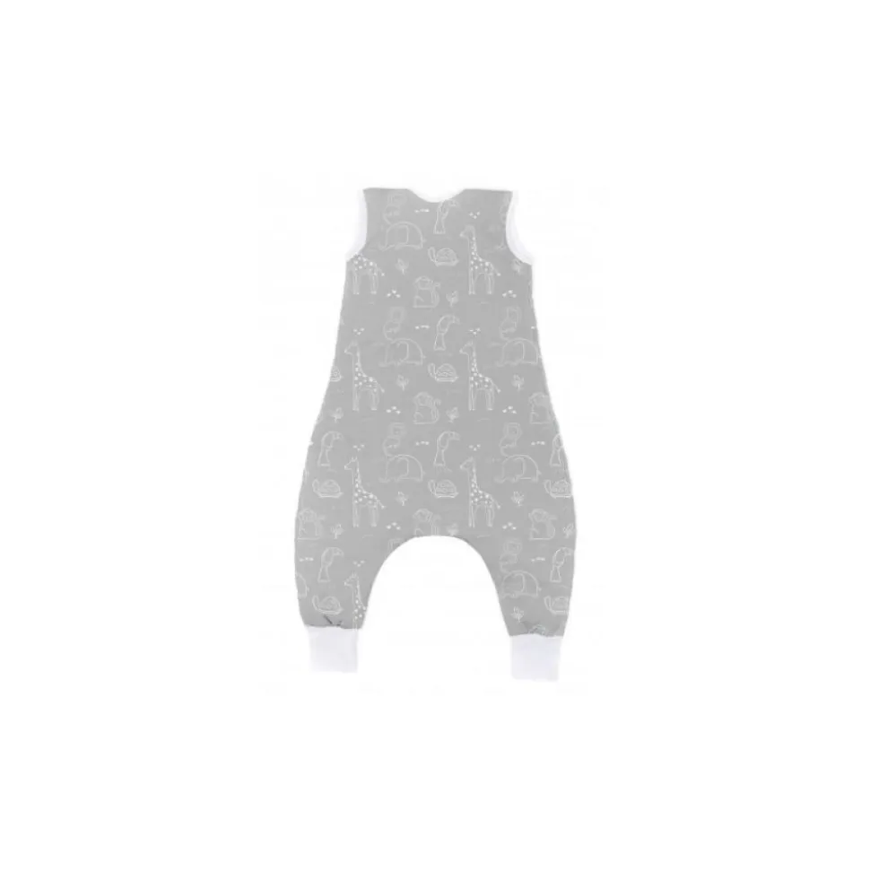 Gigoteuse à pieds avec chaussettes antidérapantes - 80 cm - safari gris - tog 2.5