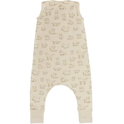 Gigoteuse à pieds avec chaussettes antidérapantes - 92 cm - chien beige - tog 2.5