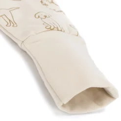 Gigoteuse à pieds avec chaussettes antidérapantes - 92 cm - chien beige - tog 2.5
