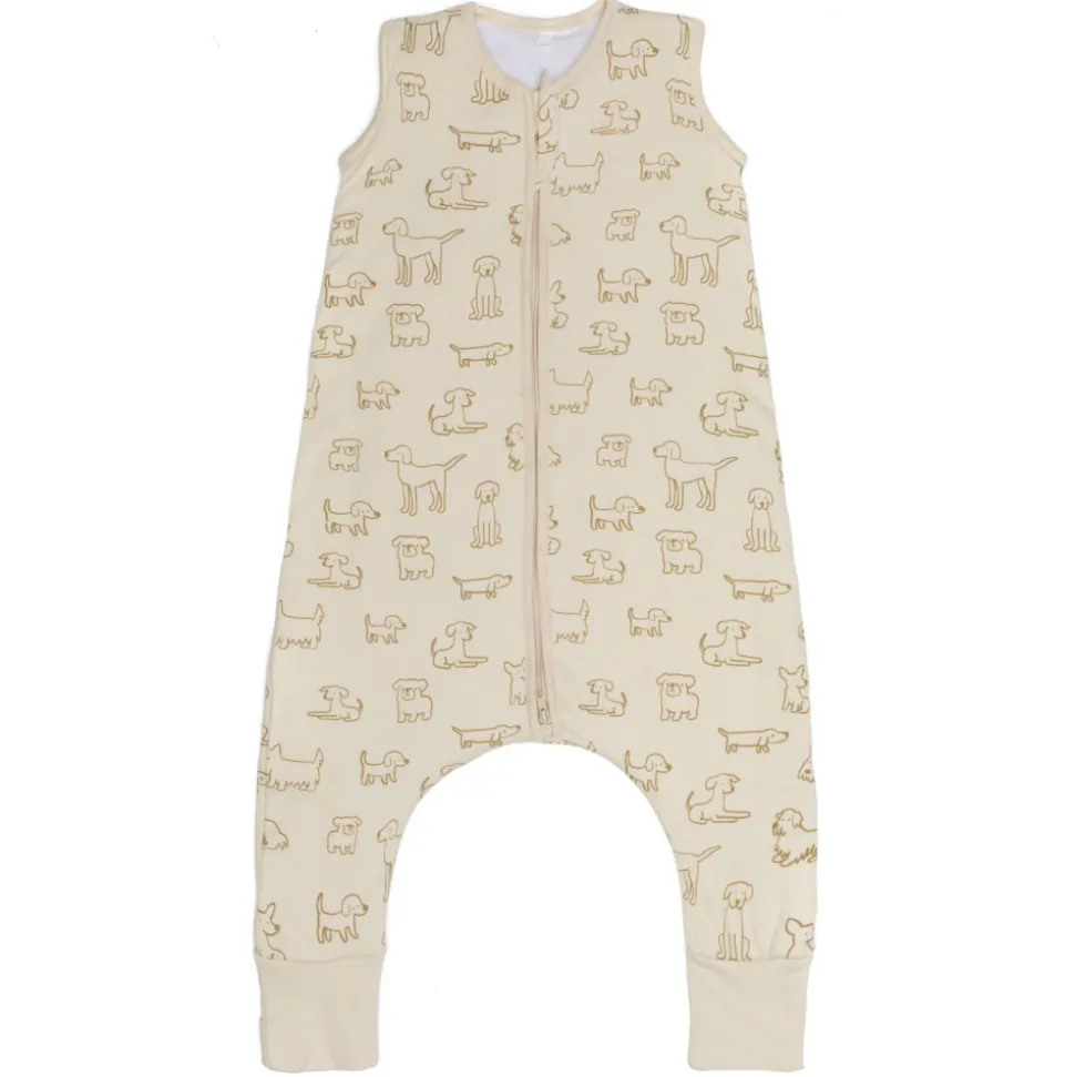 Gigoteuse à pieds avec chaussettes antidérapantes - 104 cm - beige - tog 2.5