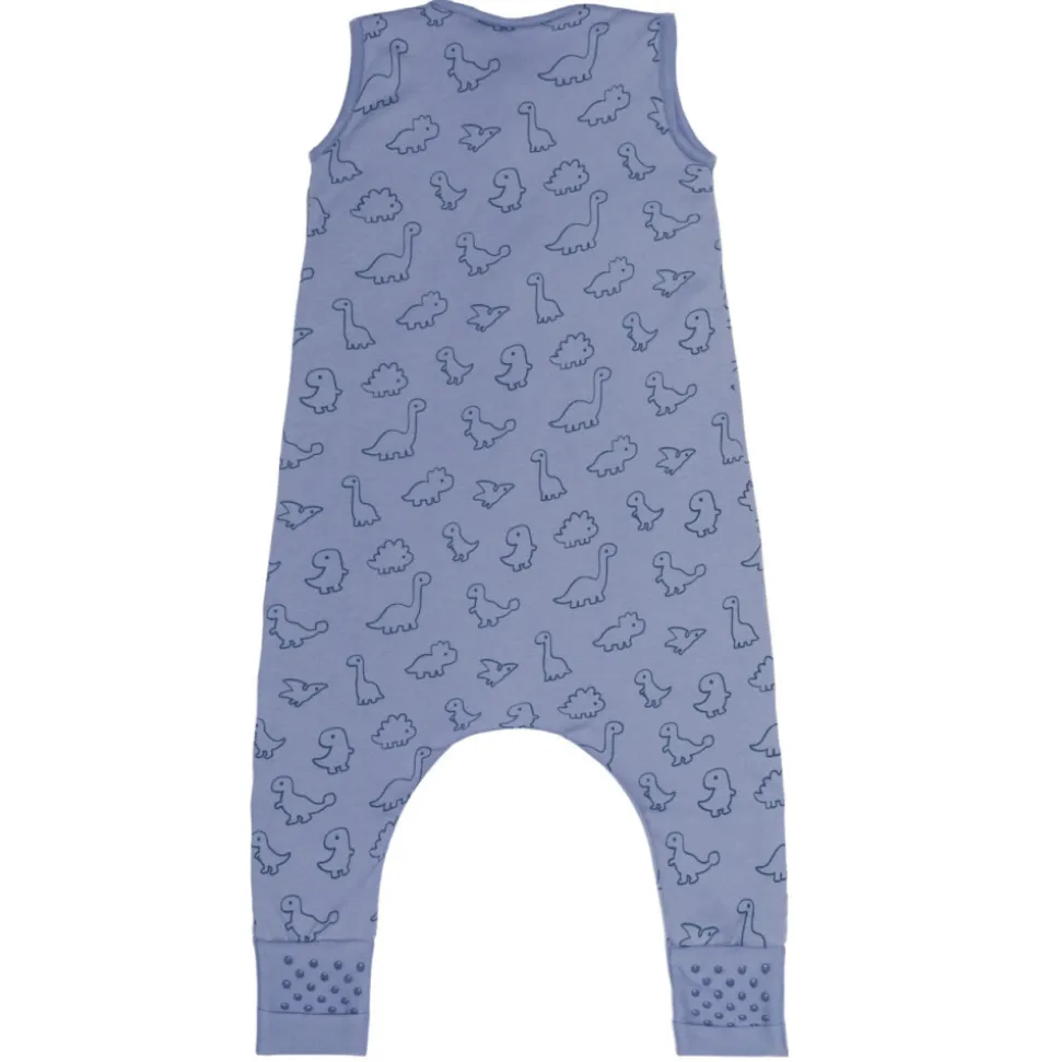 Gigoteuse à pieds avec chaussettes antidérapantes - 80 cm - bleu dinosaure - tog 2.5