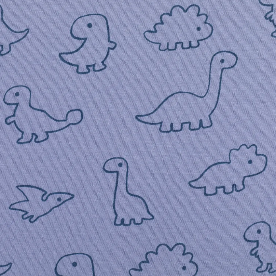 Gigoteuse à pieds avec chaussettes antidérapantes - 80 cm - bleu dinosaure - tog 2.5