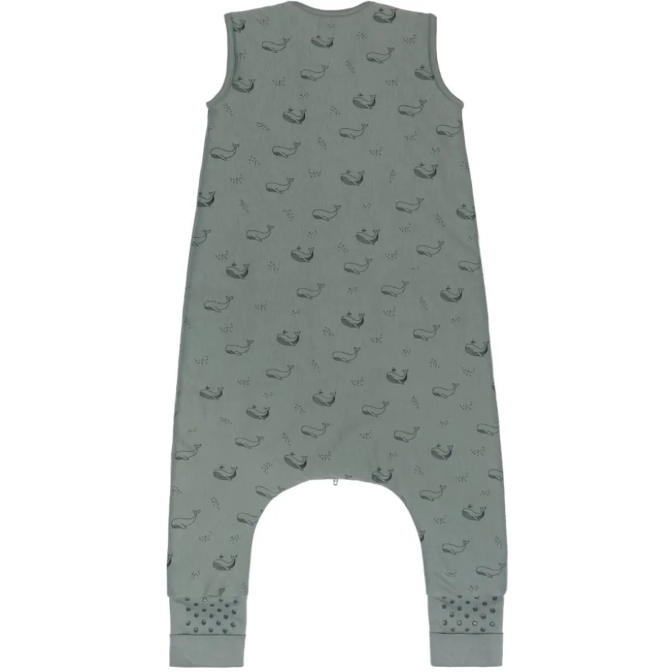 Gigoteuse à pieds avec chaussettes antidérapantes - 104 cm - vert baleine - tog 2.5