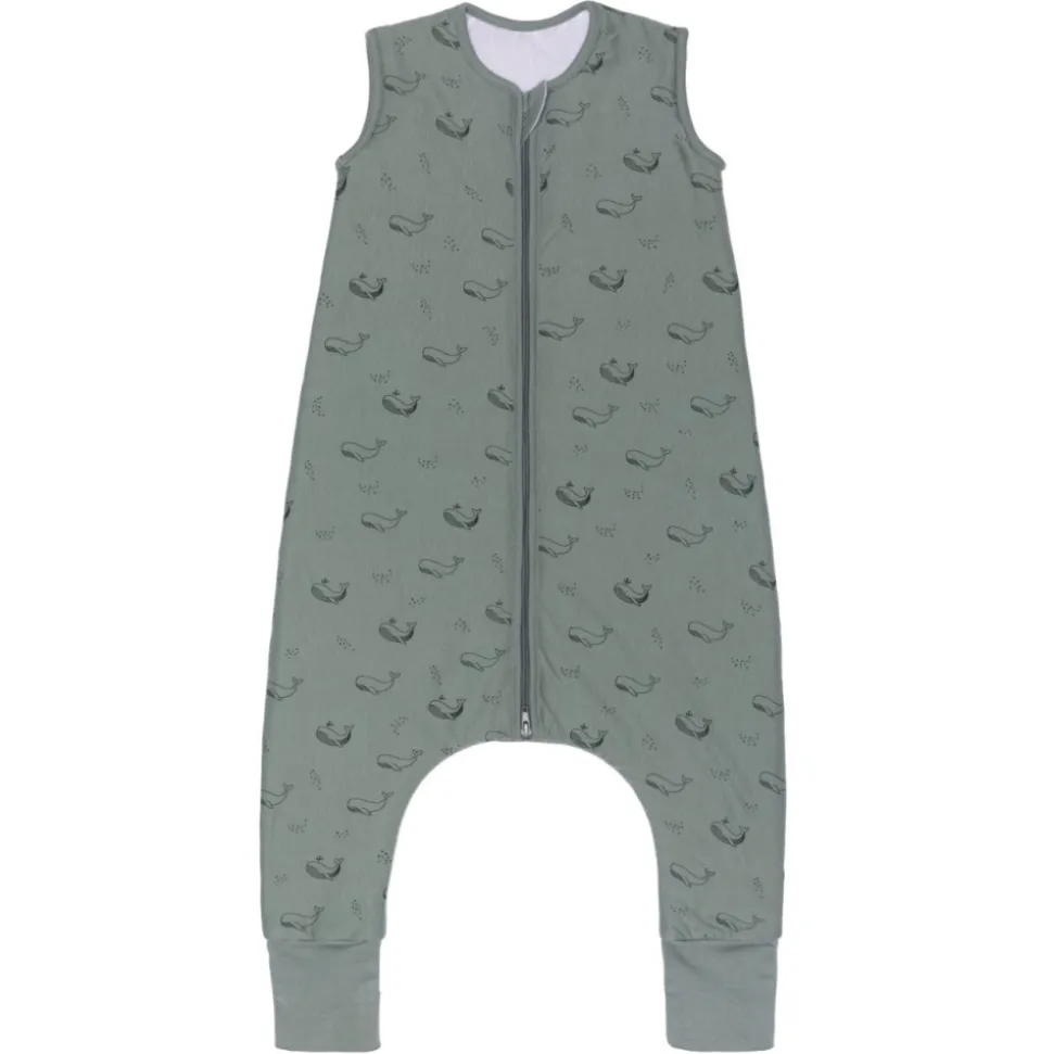 Gigoteuse à pieds avec chaussettes antidérapantes - 80 cm - vert baleine - tog 2.5