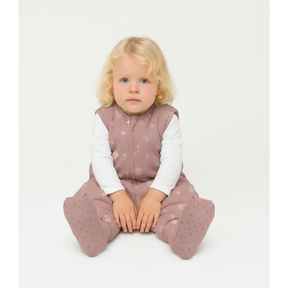 Gigoteuse à pieds avec chaussettes antidérapantes - 92 cm - rose pissenlit - tog 2.5